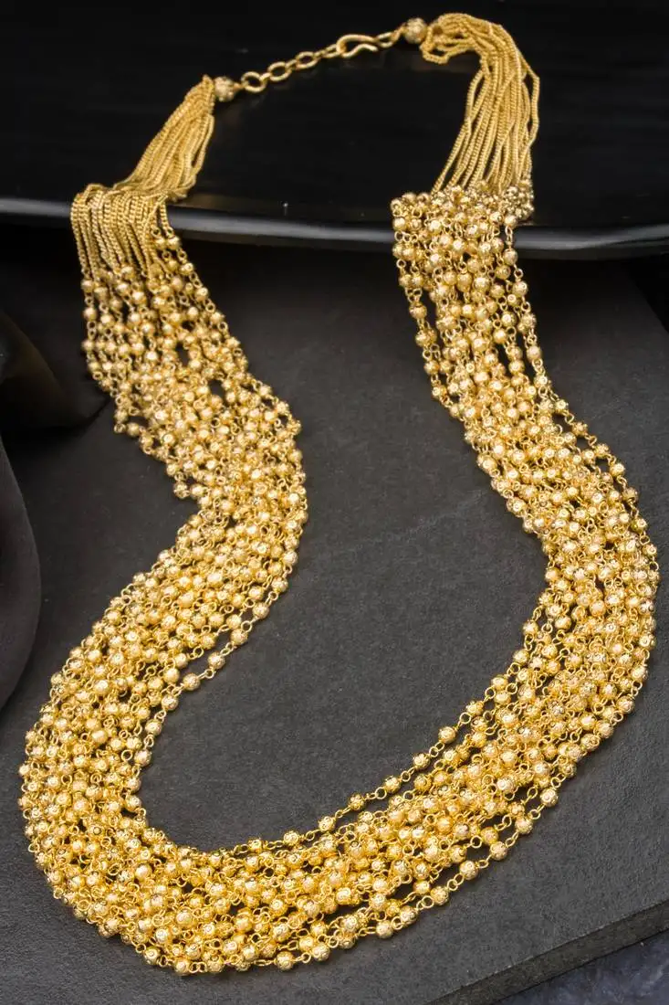 Antique 15 layered gold plated mala