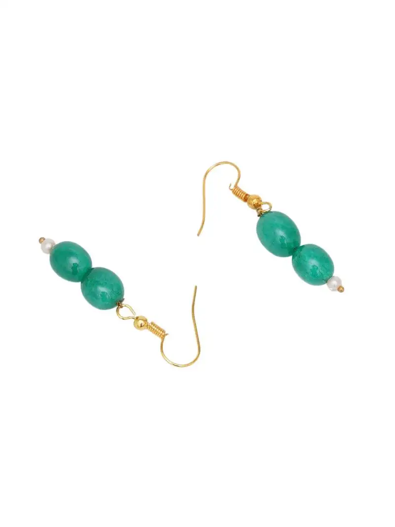 Gold-plated classic drop earrings