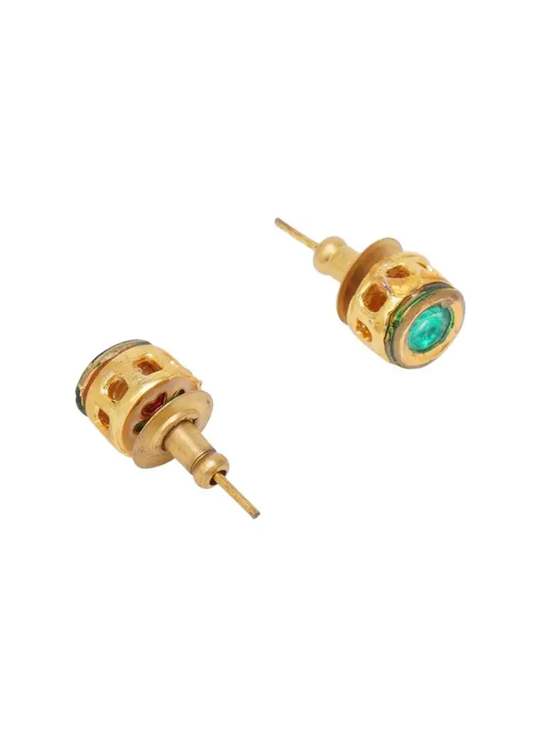 Gold-plated classic studs earrings