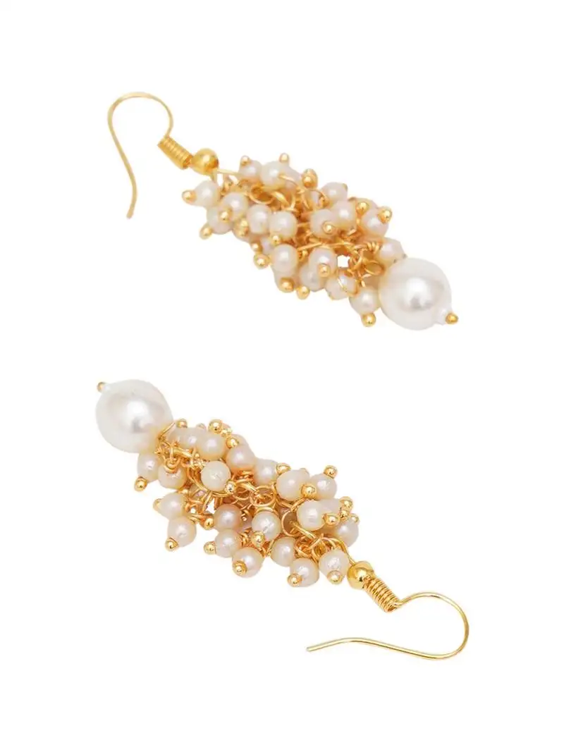 Gold plated classic drop earrings