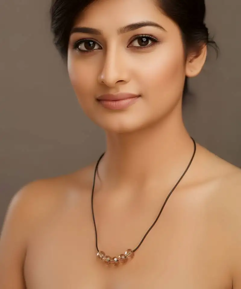 Brown color fashion necklace