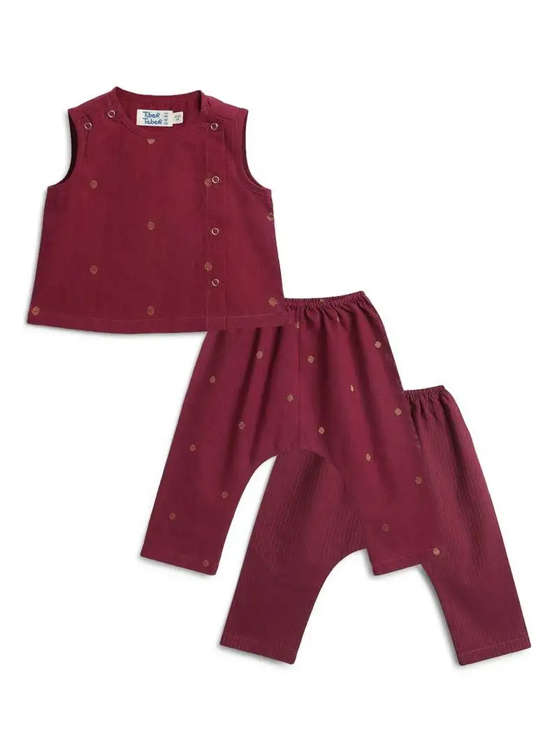 Purple floral printed cotton co ord set