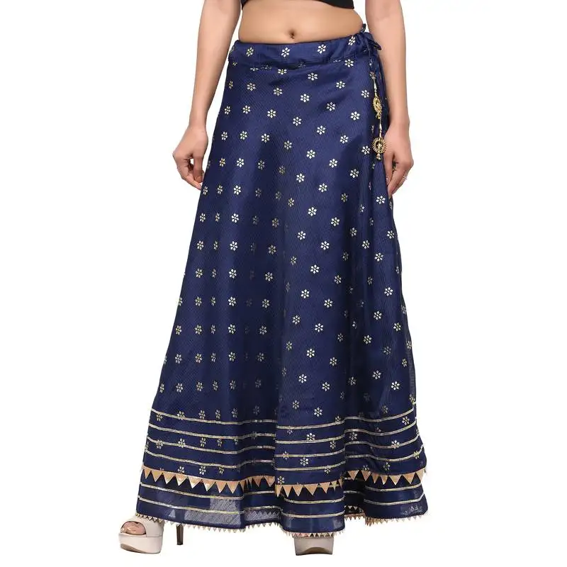 Violet printed cotton skirts