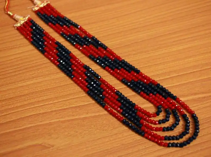 Multicolor crystal necklaces