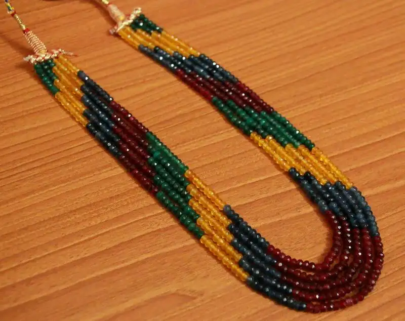Multicolor quartz necklaces