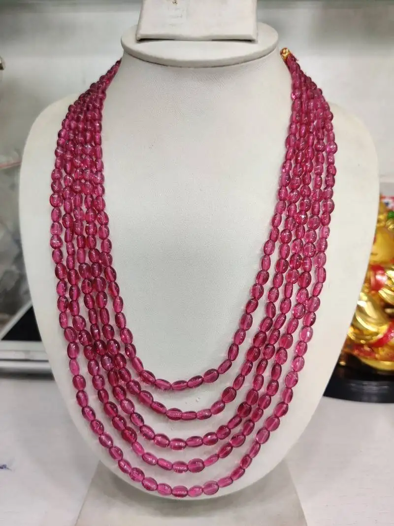 Multicolor jade necklaces
