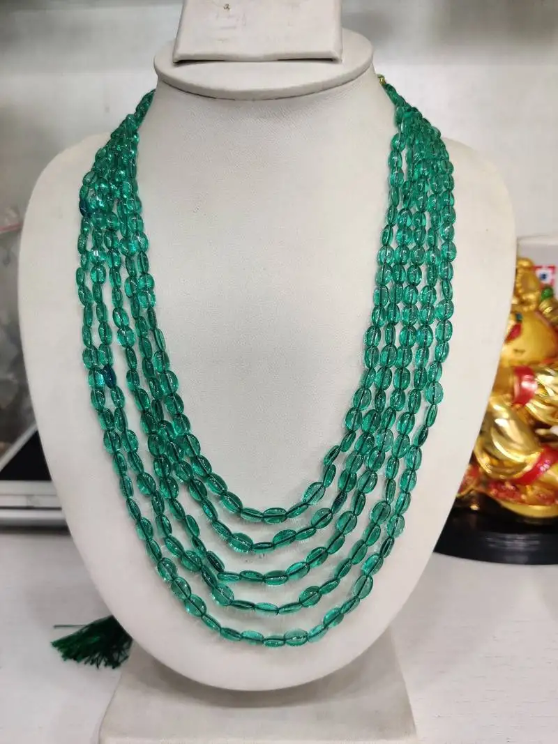 Green jade necklaces