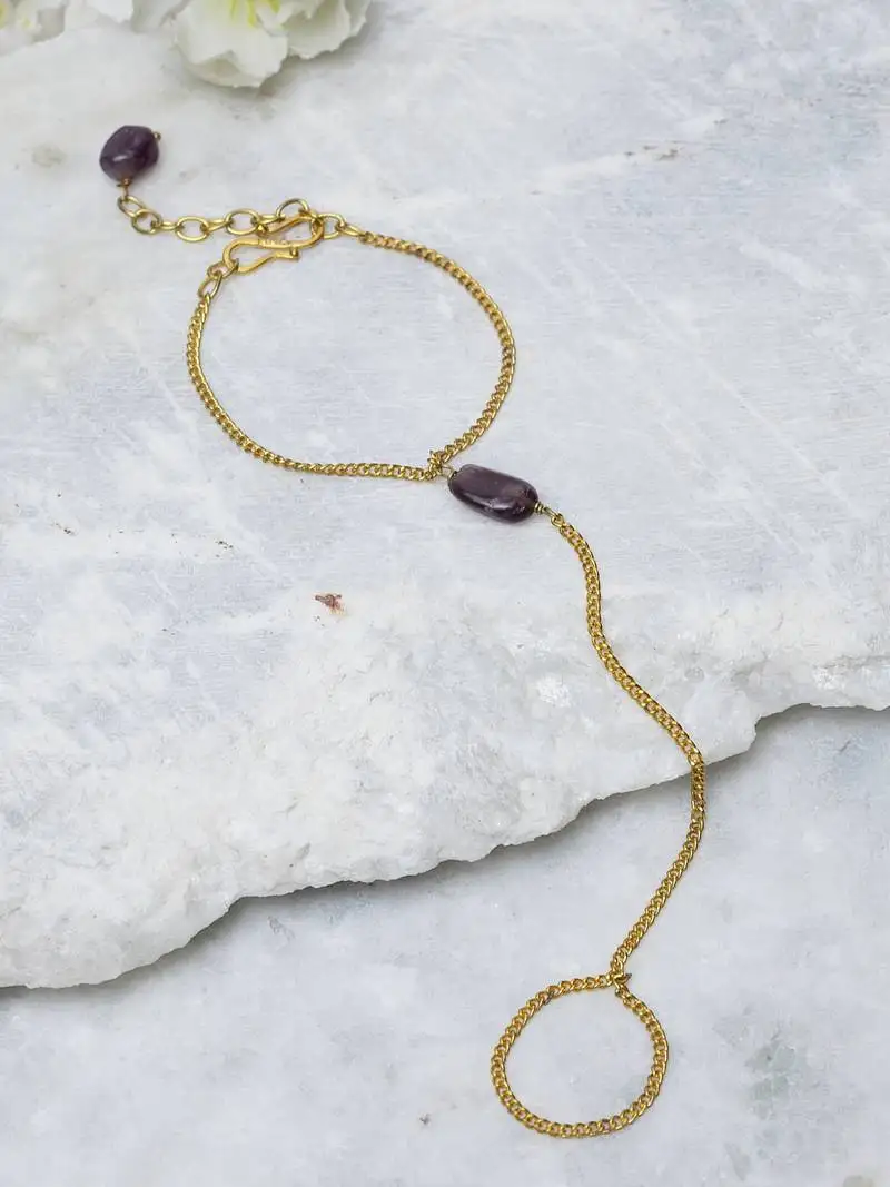 Purple diamond bracelets