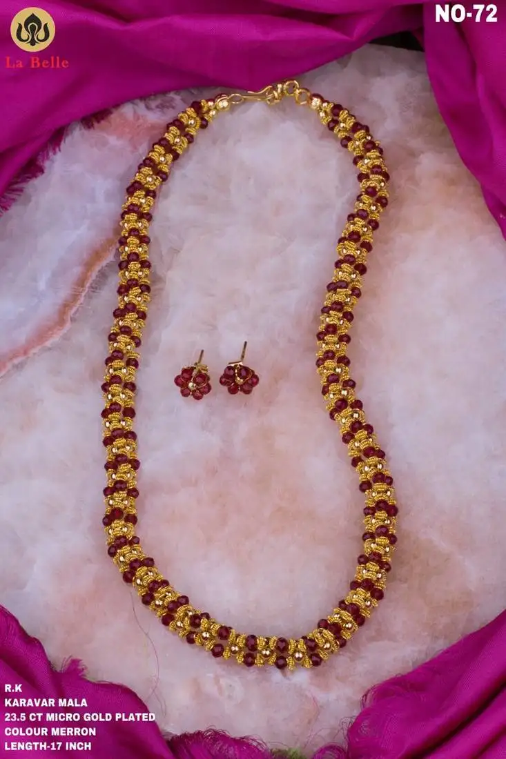 Red agate necklace-sets