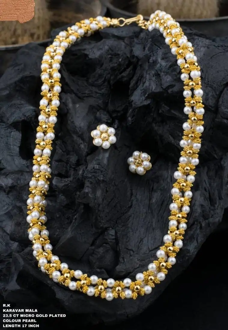 White agate necklace-sets