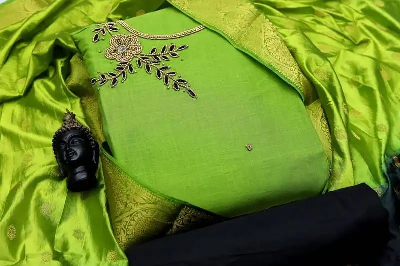 Mehendi moti cotton salwar unstitched