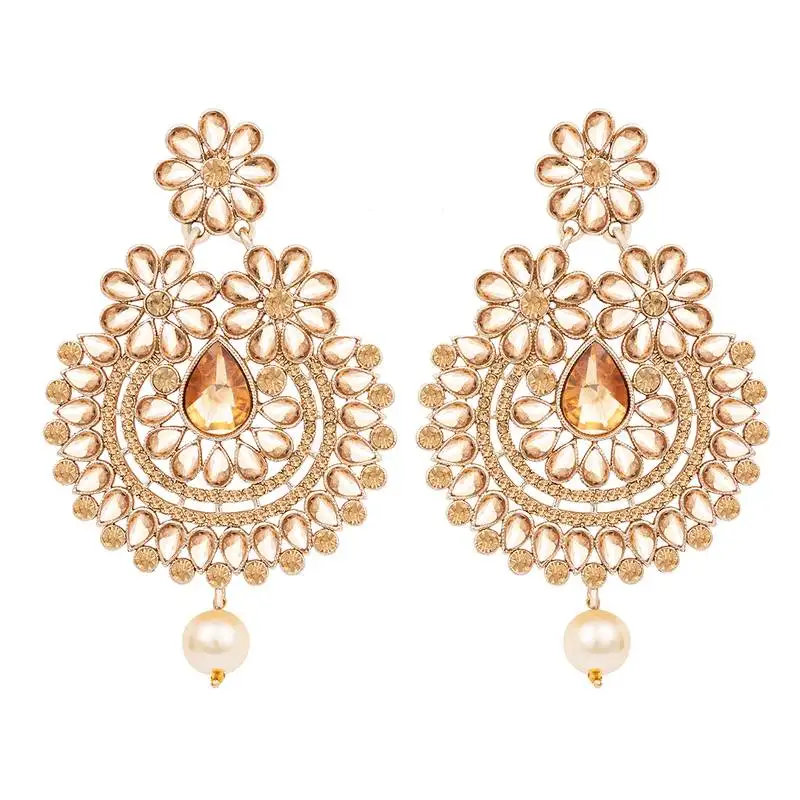 Brown diamond earrings