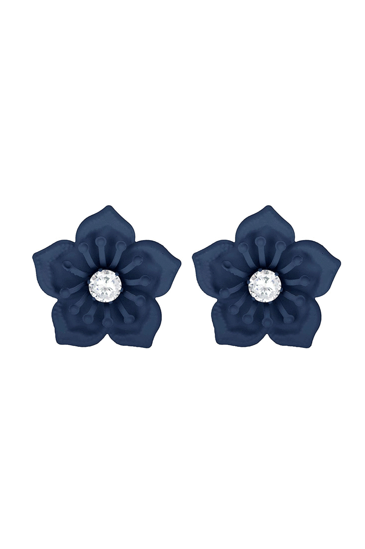 Blue diamond studs