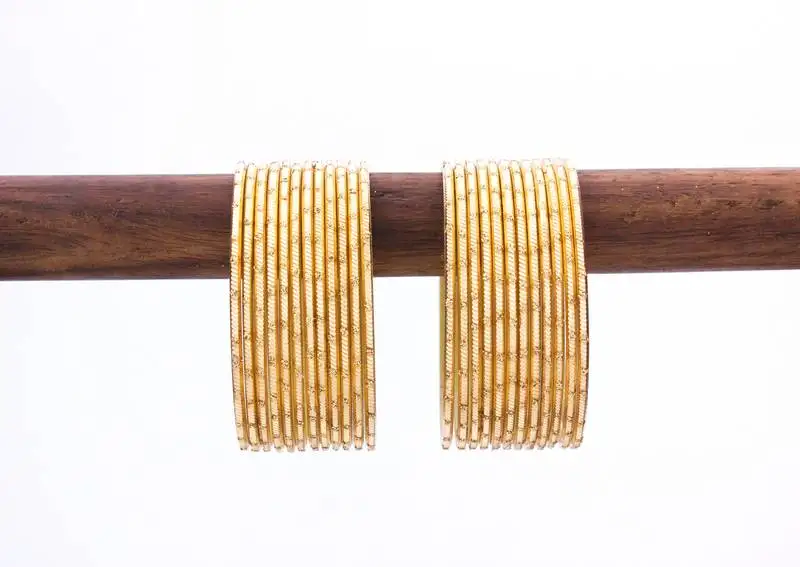 Golden bangles-and-bracelets