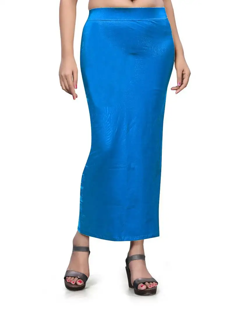 Blue plain acrylic skirts