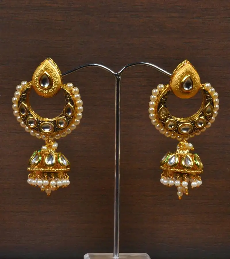 Kundan embellished designer earring jhumka 217ed122