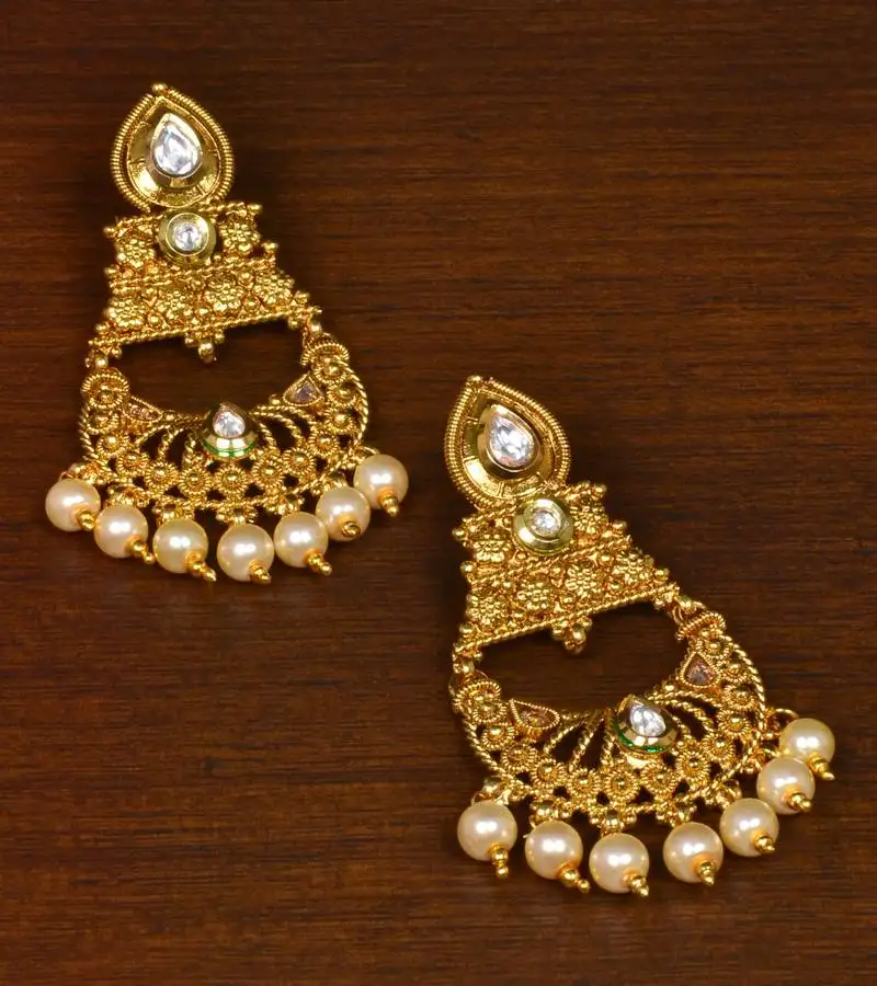 Kundan embellished designer dangler earrings 217ed151