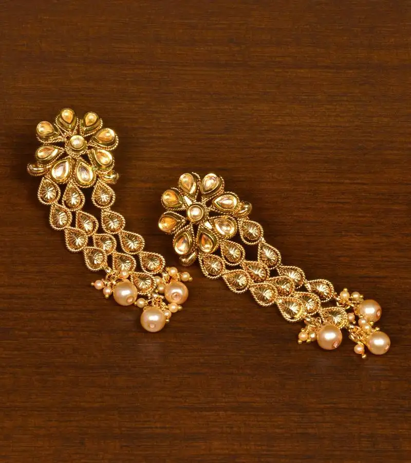 Kundan embellished designer dangler earrings 217ed158