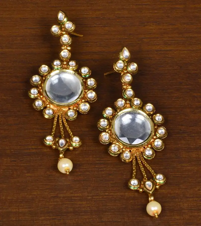 Kundan embellished designer dangler earrings 217ed164