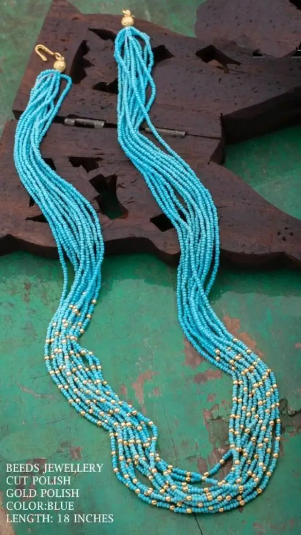 Blue agate necklaces