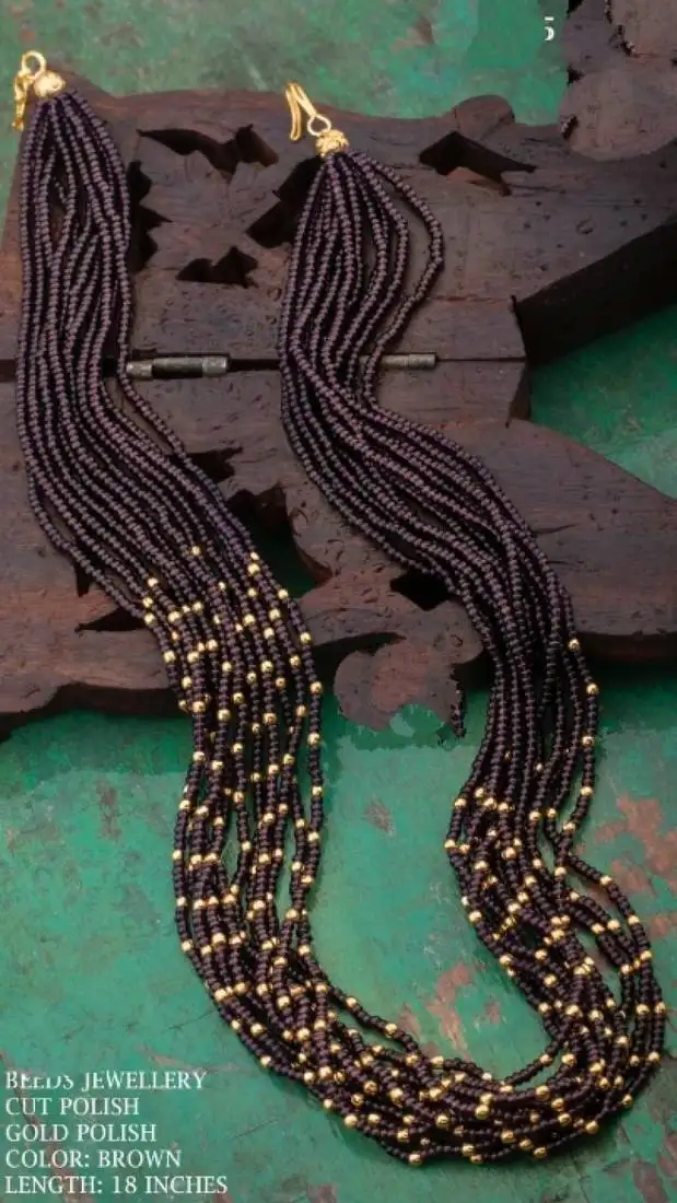 Brown agate necklaces