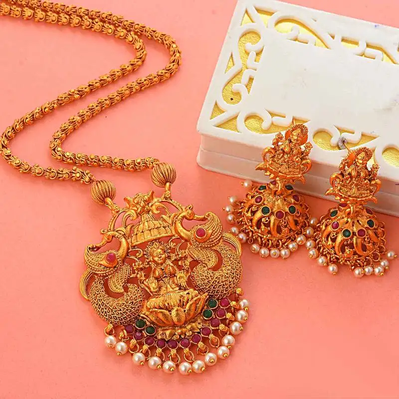 Laxmi inspired south-indian-temple-jewellery set
