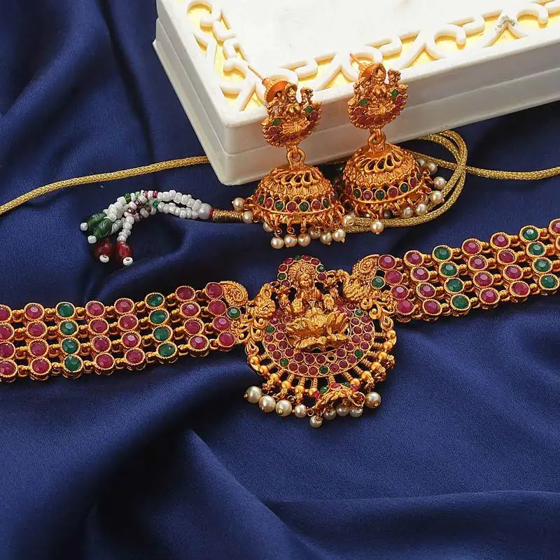 Traditional south-indian-temple-jewellery choker set