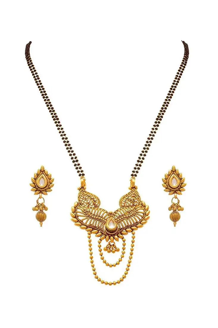 Yellow diamond mangalsutra