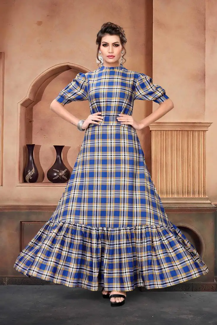 Multicolor printed cotton cotton-kurtis