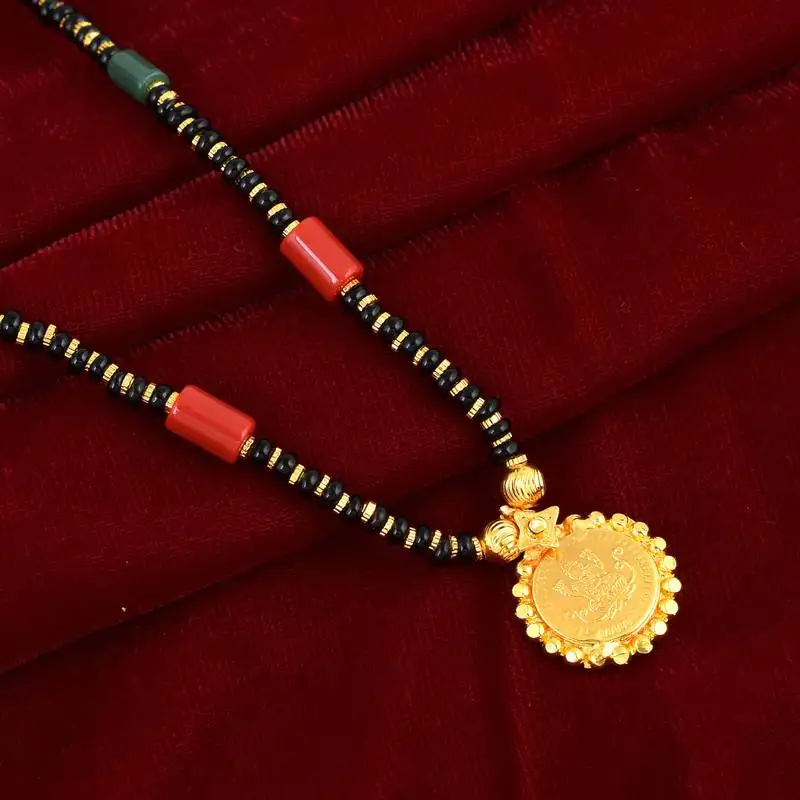 Traditional gold plated mangalsutra