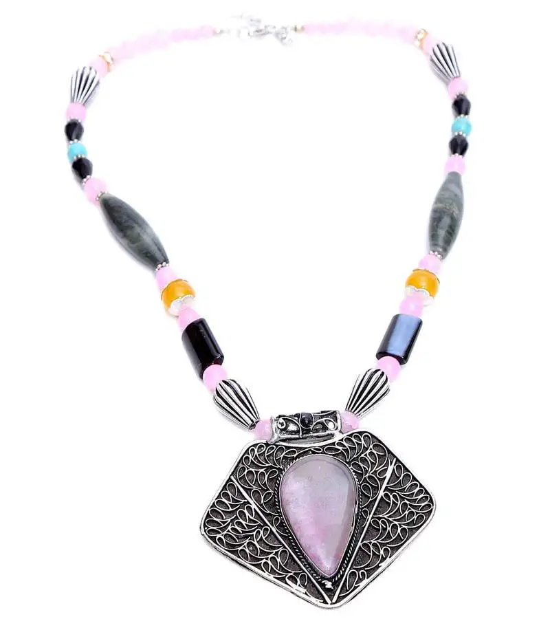 Multi-colored designer beaded necklace acnx15
