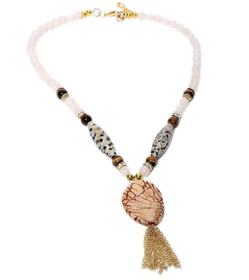 Multi-colored designer beaded necklace acnx16
