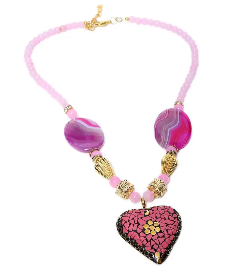 Multi-colored designer beaded necklace acnx18