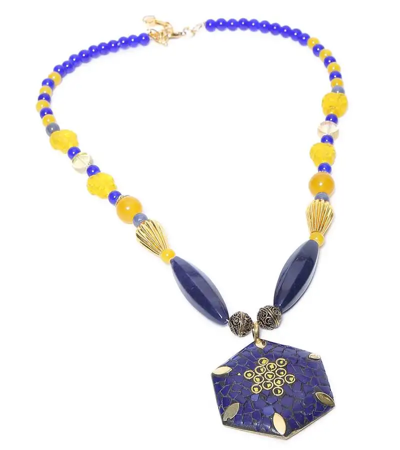 Multi-colored designer beaded necklace acnx33