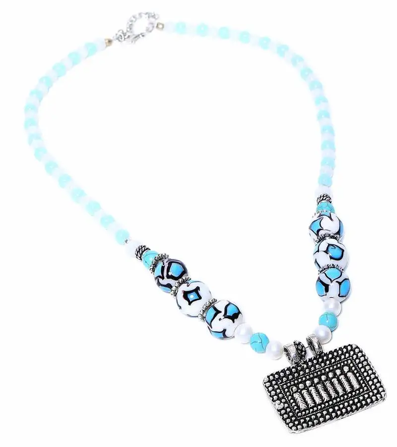 Multi-colored designer beaded necklace acnx46