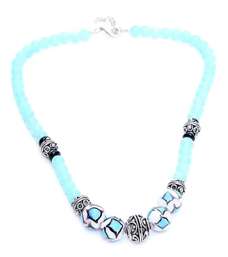 Multi-colored designer beaded necklace acnx54