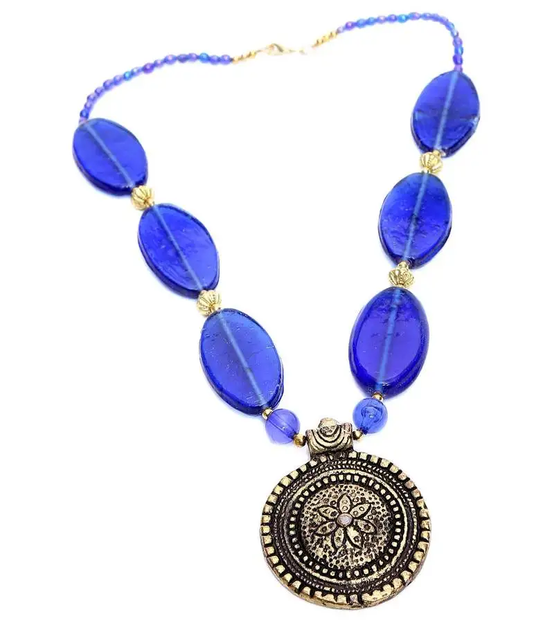 Multi-colored designer beaded necklace acnx67