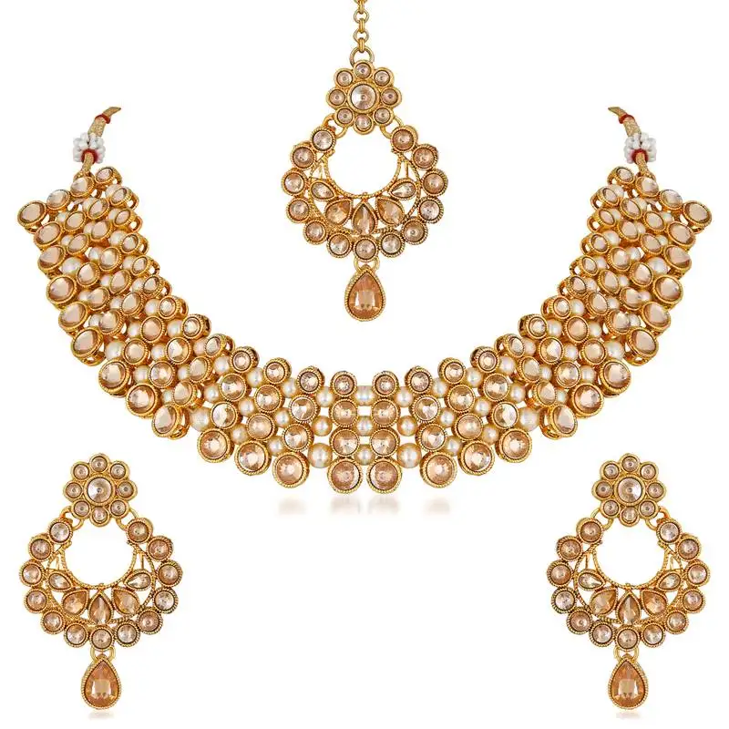 Beige necklace sets