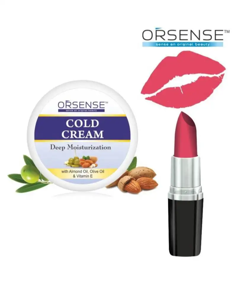 150g pack of 2 cold cream and lipstick dark nude spf 10 by orsense