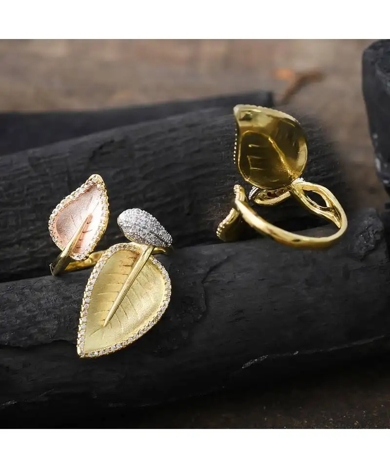 Rose gold classy designer ring