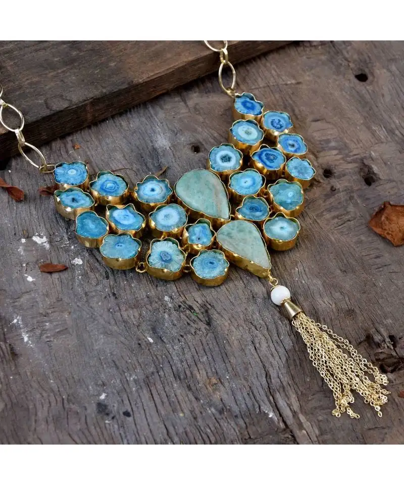 Blue pink duzzy stylish designer fashionable western look full set