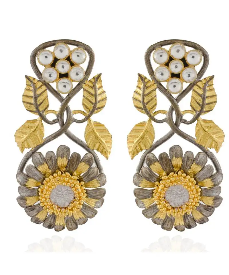 Antique look golden black deasigner kundan collection