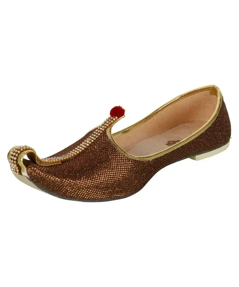 Men's copper glitz mono rhinestone mojaris